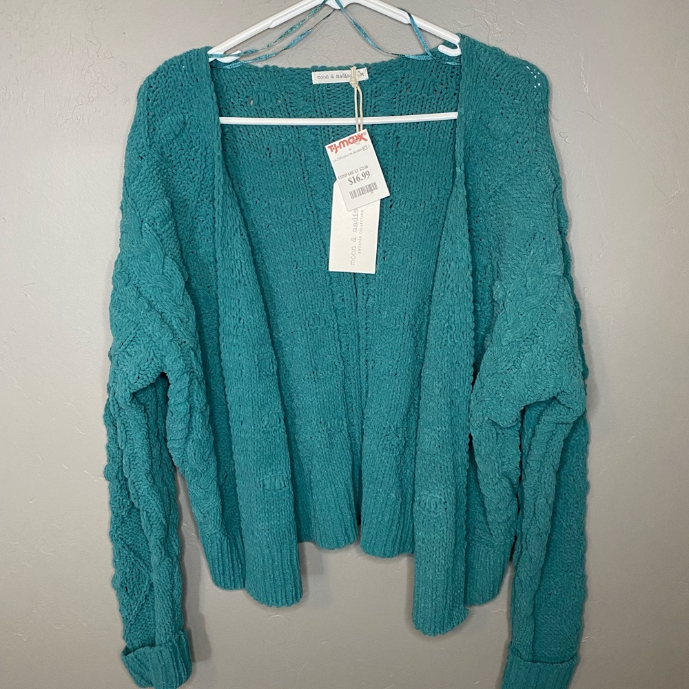 Moon & Madison Teal Cardigan